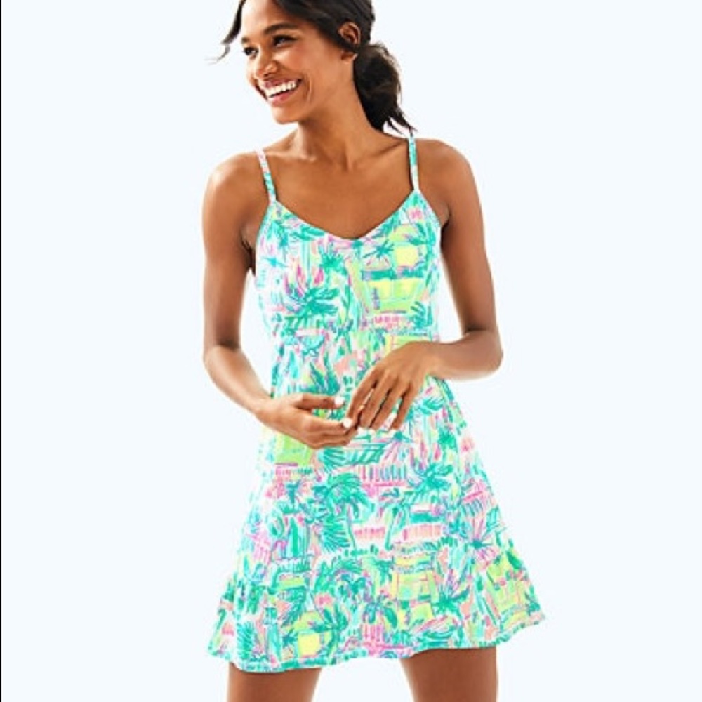 LILLY PULITZER UPF50+ LUXLETIC ADELIA TENNIS DRESS